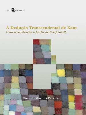 cover image of A Dedução Transcendental de Kant